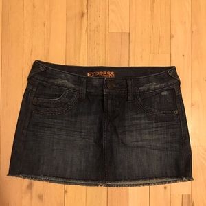 Dark jean skirt